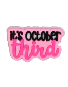 It's October Third